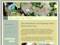 The Residence at Skyway Park website screenshot