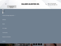 Dallmer Adjusters Inc website screenshot