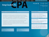 Greg Caudell, CPA website screenshot