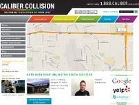 Caliber Collision website screenshot