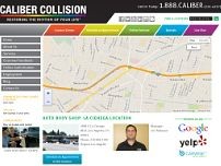 Caliber Collision website screenshot