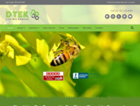 D-Tek Live Bee Removal website screenshot