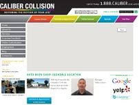 Caliber Collision website screenshot