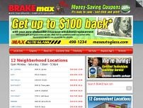 BRAKEmax Car Care Centers website screenshot