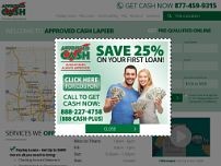 Approved Cash Advance website screenshot