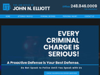 Law Office of John N. Elliott website screenshot