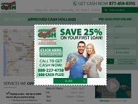 Screenshot for www.approvedcashadvance.com