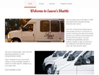 LAURA'S SHUTTLE website screenshot