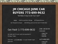 Junk Car Buyer Chicago, JM Towing Services website screenshot