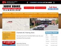 Above Board Flooring website screenshot