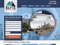 Elite Roofing and Consulting website screenshot