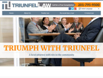 Triunfel Law website screenshot