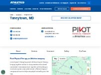 Website Screenshot Pivot PT - Taneytown, an Athletico company
