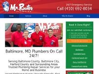 Mr. Rooter Plumbing website screenshot