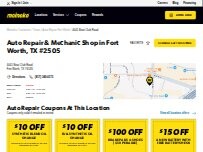 Website Screenshot Meineke Car Care Center