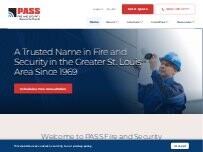 Website Screenshot PASS Fire and Security - Powered by Zeus