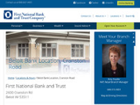 Screenshot for https://www.bankatfirstnational.com/Locations/Beloit-Bank-Location-Cranston-Road/