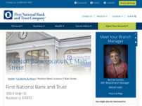 First National Bank and Trust website screenshot