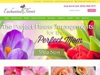 Enchanted Florist website screenshot