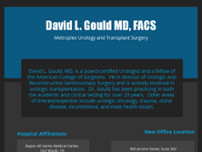 Gould David MD website screenshot