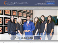 Cosmetic and Family Dentistry of Las Colinas website screenshot