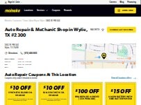 Website Screenshot Meineke Car Care Center
