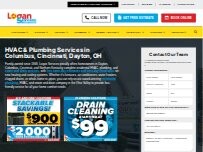 Website Logan Services A/C, Heat & Plumbing