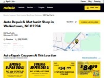 Website Screenshot Meineke Car Care Center