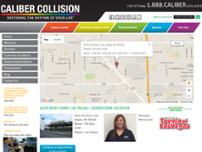 Caliber Collision website screenshot