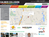 Caliber Collision website screenshot