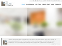 The Platt Law Firm website screenshot