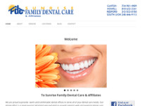 Sunrise Dental Associates website screenshot