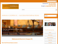 Marvin A. Cooper, P.C. website screenshot