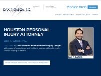 Website Screenshot Dax F. Garza, PC