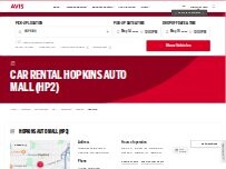 Website Screenshot Avis Car Rental