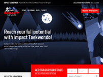 Impact Taekwondo, LLC website screenshot