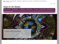 Hope in Art Studio website screenshot