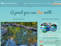 Full Service Aquatics & Landscape website screenshot