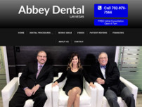 Abbey Dental website screenshot