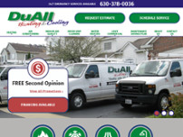 DuAll Heating & Air Conditioning website screenshot