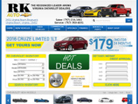 Screenshot for http://www.rkchevrolet.com