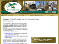 Butler Tree Service website screenshot