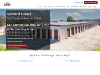 Website Screenshot Aggieland Storage