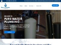 Website Screenshot Pure Water Plumbing