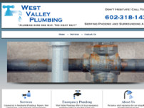 West Valley Plumbing website screenshot