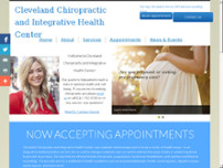 Cleveland Chiropractic and Integrative Health Center website screenshot