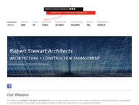 Robert Stewart Architects website screenshot