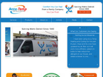 Accu-Temp Heating & Cooling website screenshot