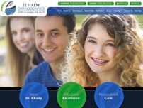 Elhady Orthodontics- Fairfax website screenshot