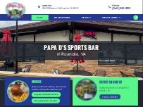 Website Screenshot Papa D's